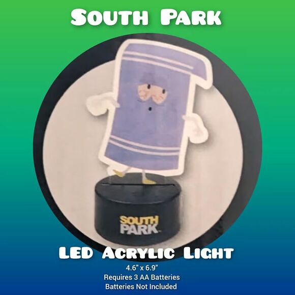 South Park Towelie LED Lamp Light Up Cutout Character Licensed Tegridy Farms 420 - Picture 1 of 12